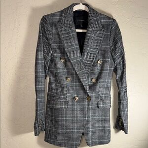 Banana Republic women’s Brooke plaid captains blazer size 2